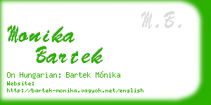 monika bartek business card